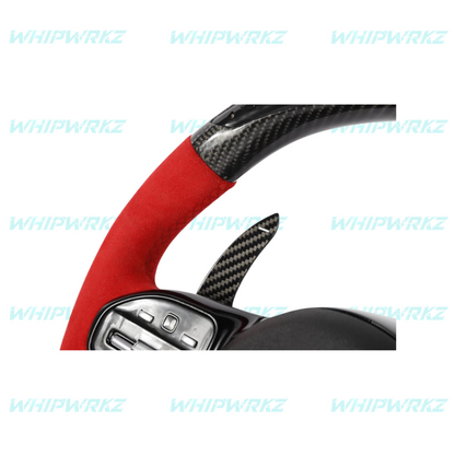 Mercedes-Benz 2018+ Red/Black Carbon Paddle Shifters (Bold)