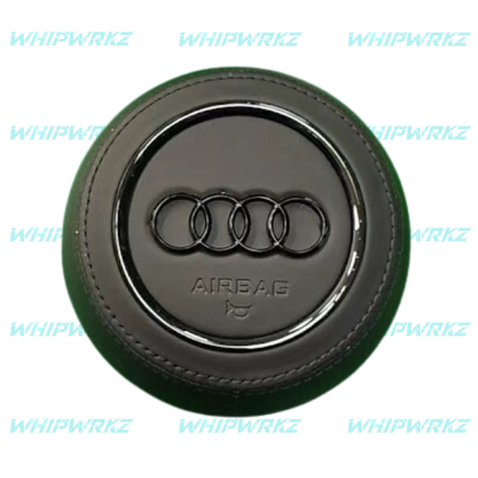 Audi TT / R8 Custom Airbag Cover Leather Smooth Leather Black Stitching Whipwrkz