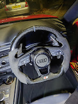 Audi A3 A5 Sline Custom Carbon and Alcantara Airbag Cover by Whipwrkz