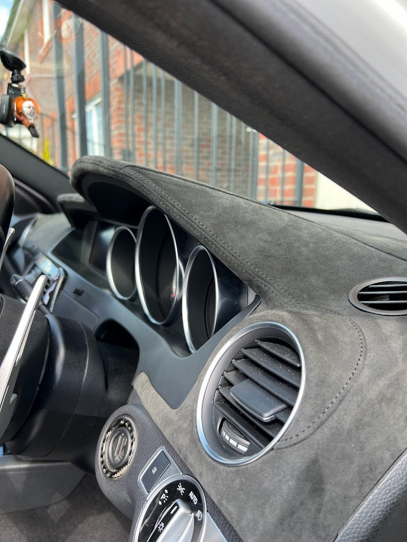 Alcantara Wrap Auto Dashboard Panel ABS Abdeckung Trim Auto innen