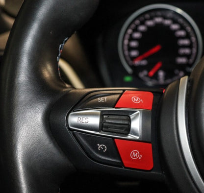 BMW F Series Red M1, M2 Mode & Engine Start/Stop Buttons Set