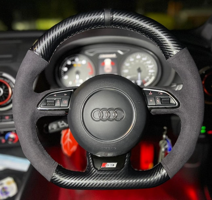 Audi S-Line (Flat Bottom) PFL 2013+ Steering Wheel Restyle | WHIPWRKZ CREATE