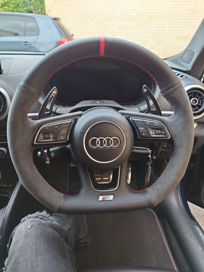 Audi S-Line (Flat Bottom) FL 2016+ Steering Wheel Restyle | WHIPWRKZ CREATE