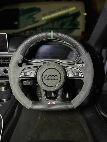 Audi S-Line (Flat Bottom) FL 2016+ Steering Wheel Restyle | WHIPWRKZ CREATE